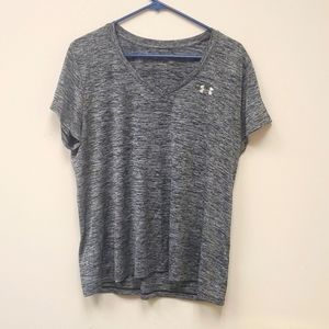 Under Armour athletic gray t shirt Size XL